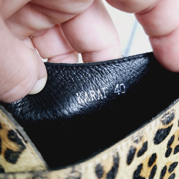 DJANGO & JULIETTE | Karaf ocelot pony hair leather slipon laceup ankle boots - Picture 12 of 12